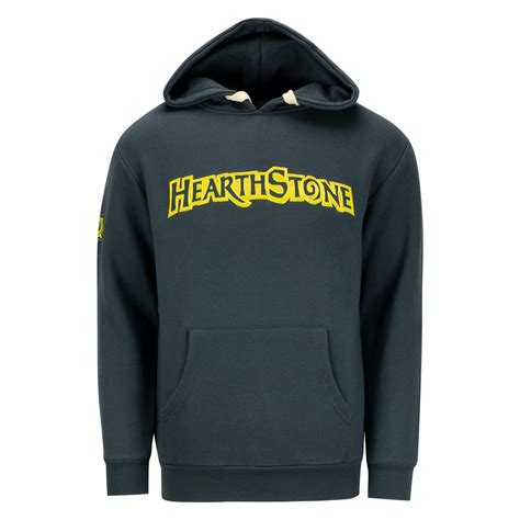 Hearthstone Heavy Weight Patch Blue Pullover Hoodie.